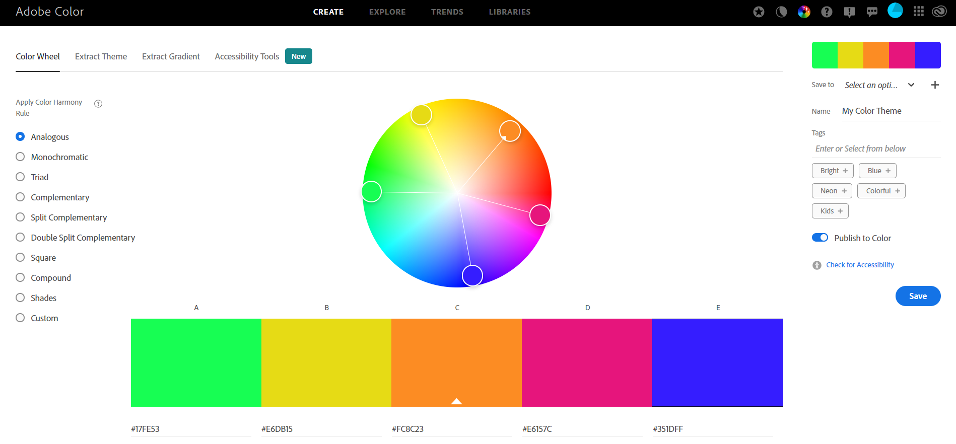 Colors | WebX